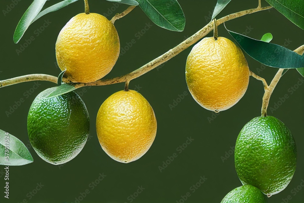A garden lime tree is a great source of vitamin C. Citrus limes in ...
