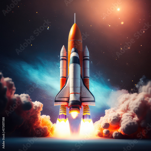 space ship. Ia Generative