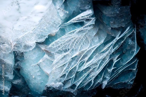 The abstract background of ice structure. Ice pattern