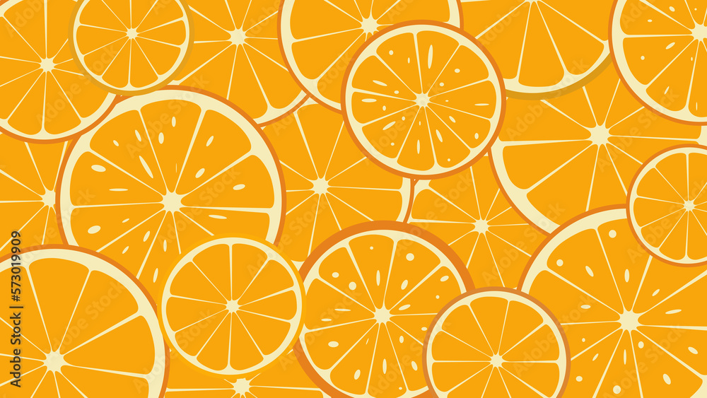 seamless pattern of orange slices seamless pattern of orange slices