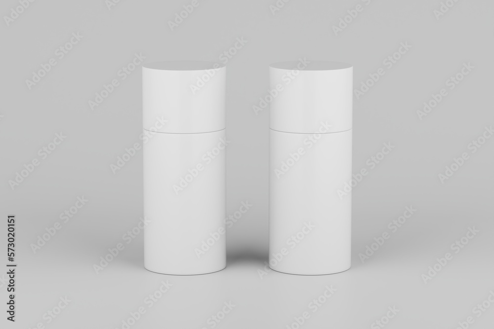White Plastic Spray Deodorant Multiple Floating Bottle Mockup. 3D Rendering White Plastic Spray Deodorant Multiple Floating Bottle Mockup. 3D Rendering