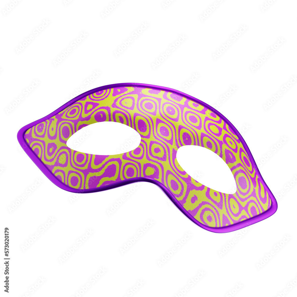 maschera di carnevale con pattern rosa e giallo stile anni 80, con contorno rosa metallizzato, su sfondo trasparente, png maschera di carnevale con pattern rosa e giallo stile anni 80, con contorno rosa metallizzato, su sfondo trasparente, png