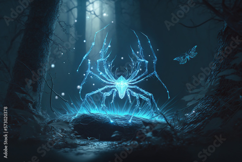 spider  insect  animal  macro  arachnid  crab  nature  isolated  web  abstract  bug  hairy  brown  closeup  sea  blue  black  tarantula  scary  fear  lobster  water  white generated  ai