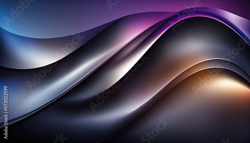 Purple  Silver  and Copper Gradient Curves Background for Wallpaper  Background  Posters - Generative AI