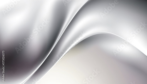 Minimalistic Silver Fabric Background - Satin Silk Texture - Generative AI.