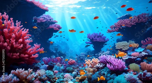 Underwater paradise: Tropical coral reef [AI Generated]
