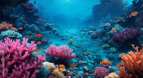 Underwater paradise: Tropical coral reef [AI Generated] © Jefferson