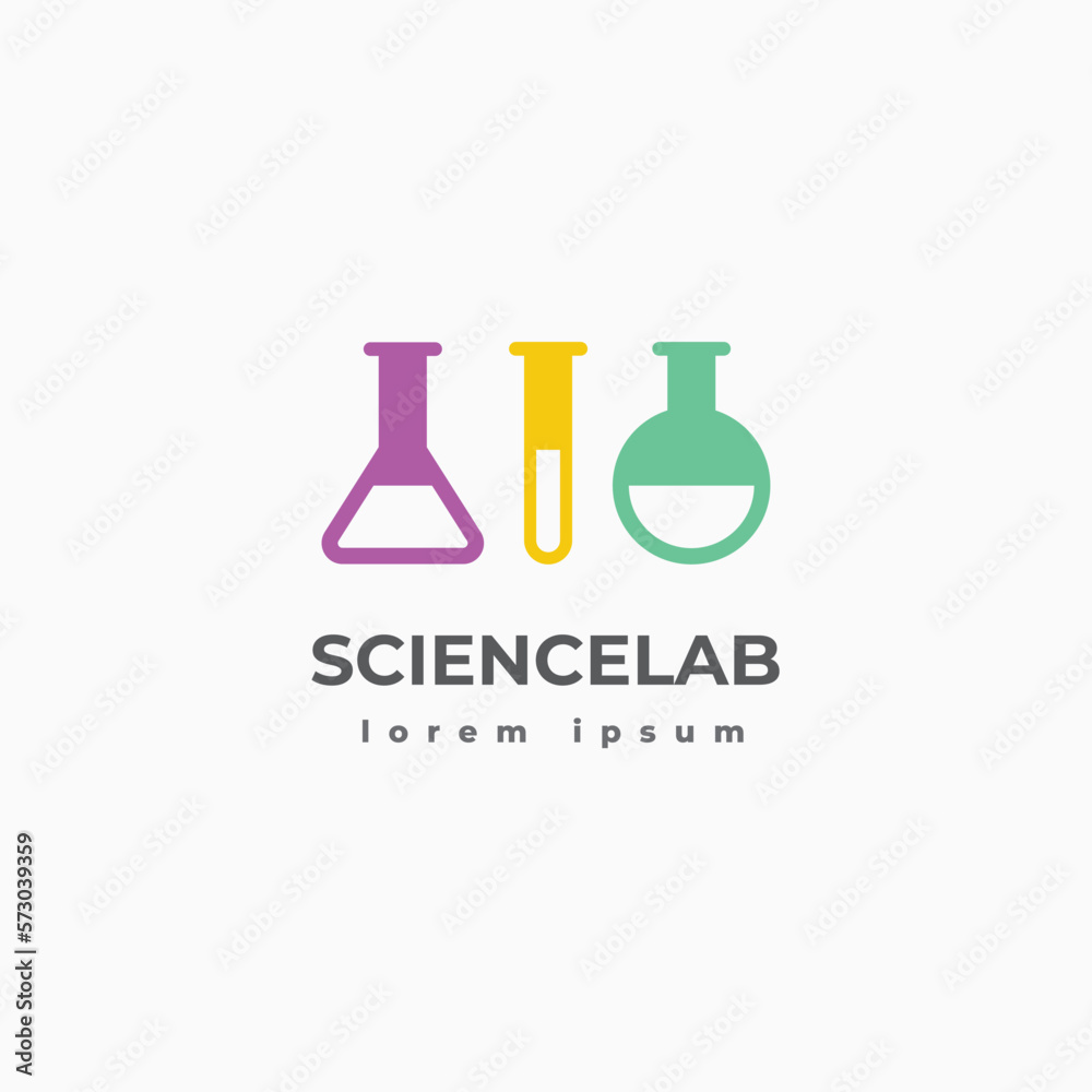 science lab logo template - vector illustration science lab logo template - vector illustration