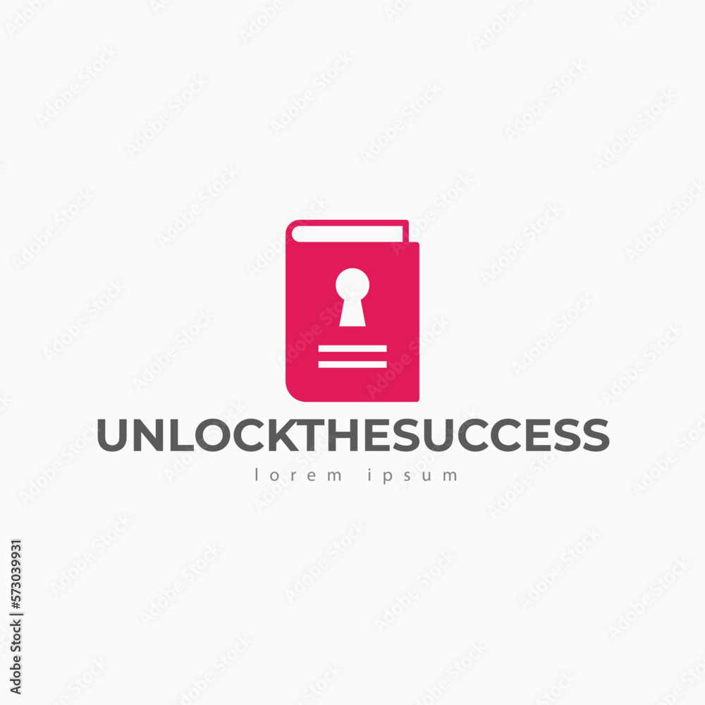 Unblock the success logo template - vector illustration Unblock the success logo template - vector illustration