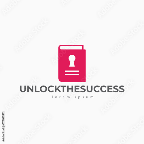 Unblock the success logo template - vector illustration