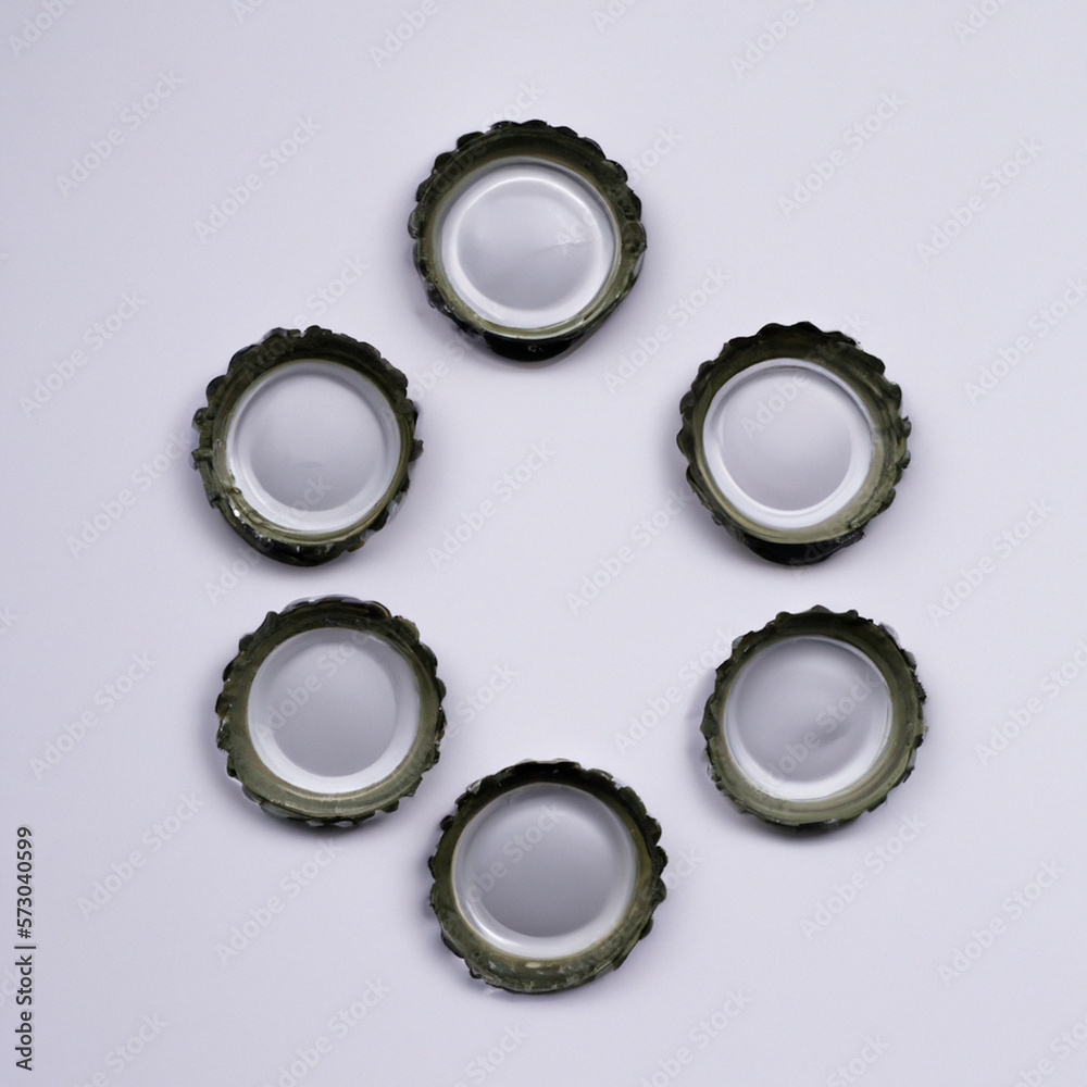 Simple Flatlays Gray Radiant bottle-capping - Generative AI Simple Flatlays Gray Radiant bottle-capping - Generative AI