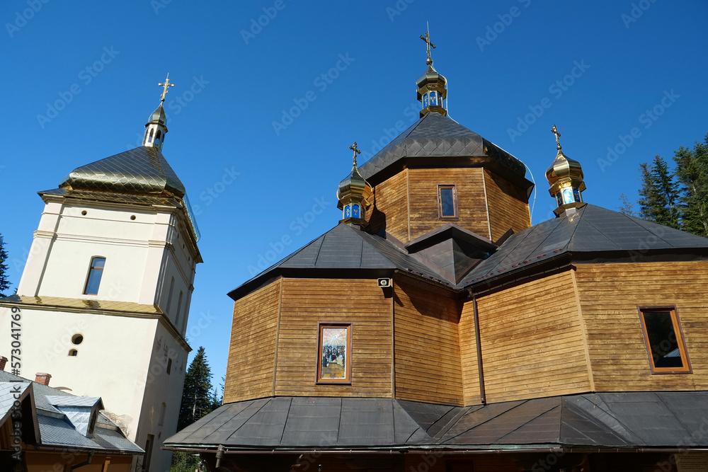 Manyava Skete of Exaltation of Holy Cross in Carpathian mountains, Ukraine Manyava Skete of Exaltation of Holy Cross in Carpathian mountains, Ukraine