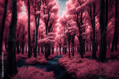 Forest of Pink Trees