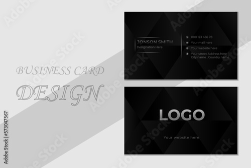 luxury clean business card. Modern Business Card.