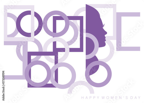 An abstract vector illustration for Women’s Day for 2023