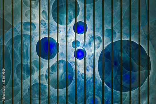Abstract modern dynamic stylish blue decorative pattern wave banner background.