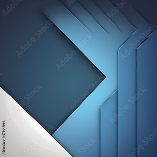 Abstract geometric background, turquoise and blue. Generative AI