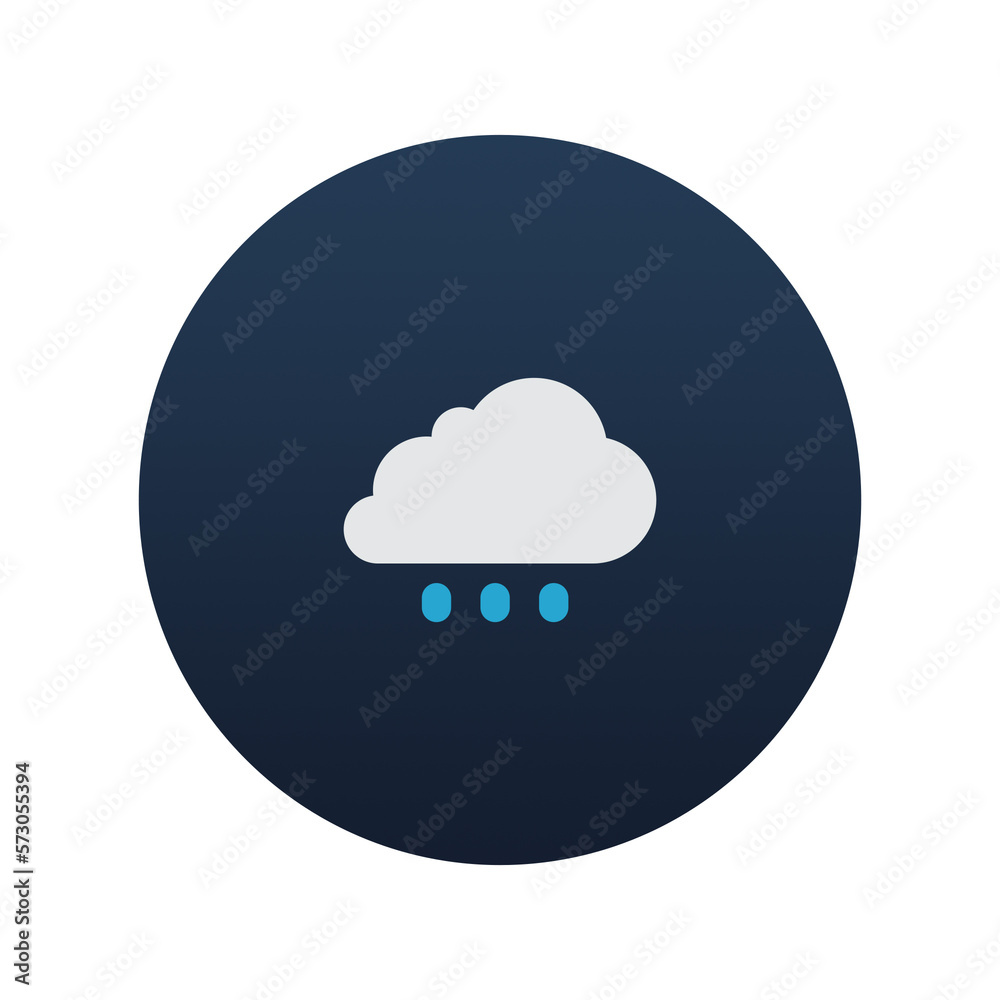 Cloud, sun and rain icon, Flat vector illustration for web and mobile interface, EPS 10 Cloud, sun and rain icon, Flat vector illustration for web and mobile interface, EPS 10