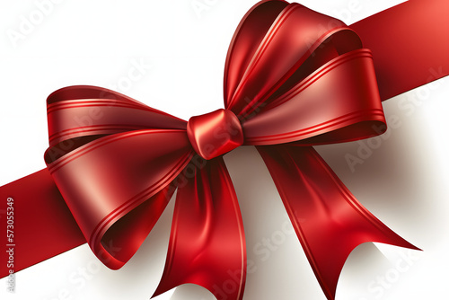 red ribbon bow