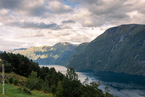 Landscape view of the Geirangerfjord  Norway