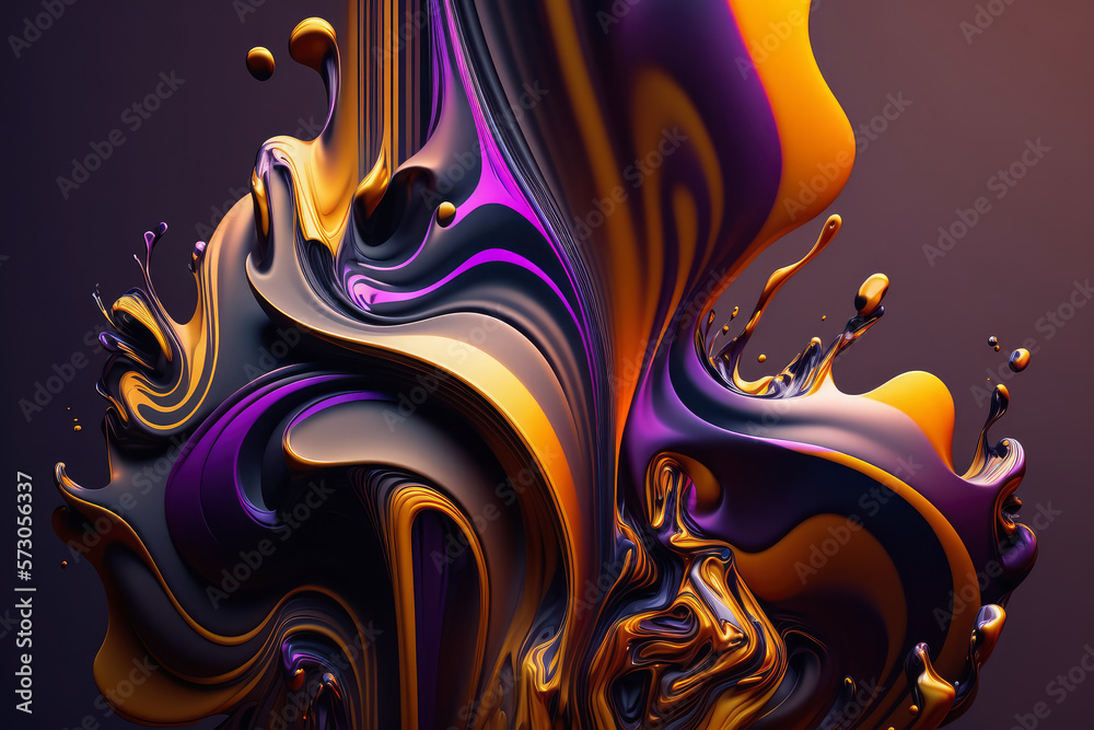 abstract wallpaper background featuring a blend of fluid shapes and