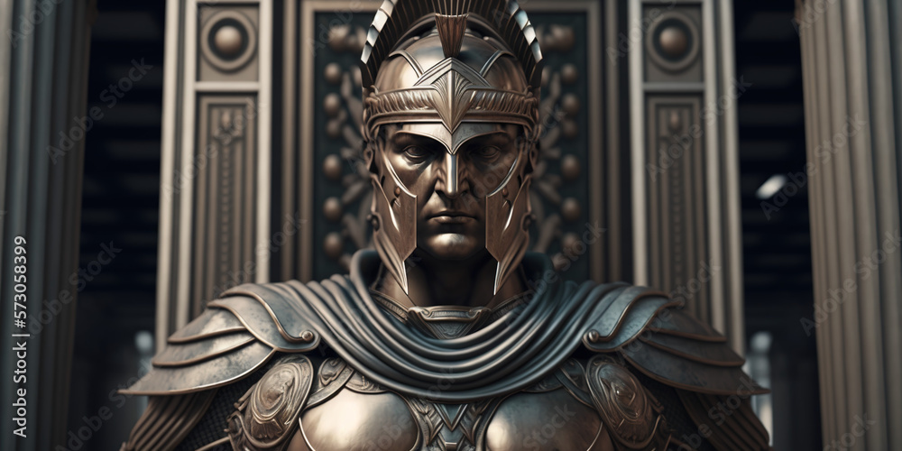 Statue of praetorian guard. generative AI Statue of praetorian guard. generative AI