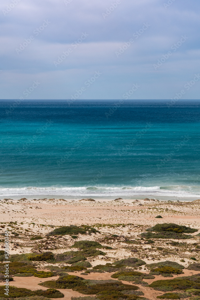 Fototapeta premium waves crushing by the beach
