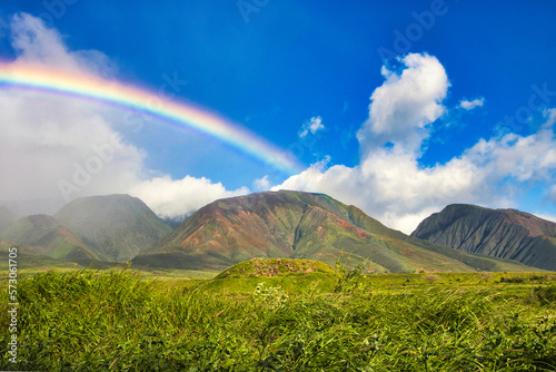 west maui mountains rainbow