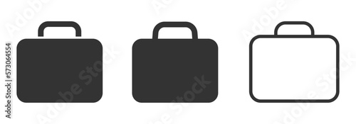Briefcase vector icons set