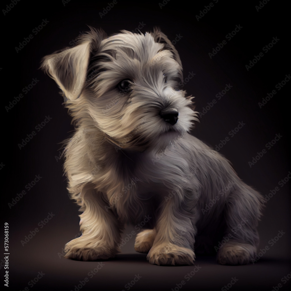Puppy Glen of Imaal Terrier - Generative AI Puppy Glen of Imaal Terrier - Generative AI