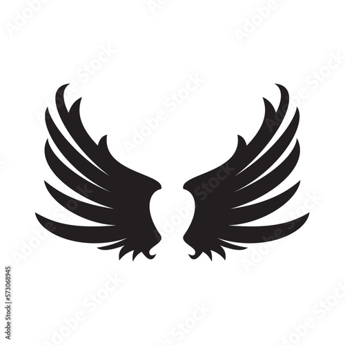 minimalist abstract wing design logo  © Ganas_pati