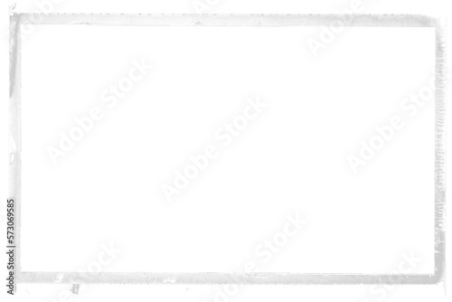 Obraz na płótnie White vintage photo film frame of a middle format camera with transparent background (png image). w salonie