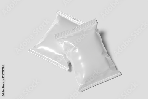 white plastic bag 3d rendering  © Graphics works