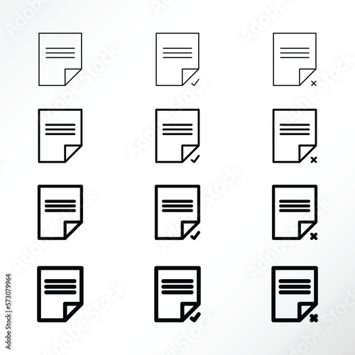 Minimalist icons of documents.