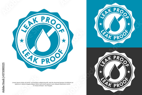 Leak proof logo template illustration. suitable for your business