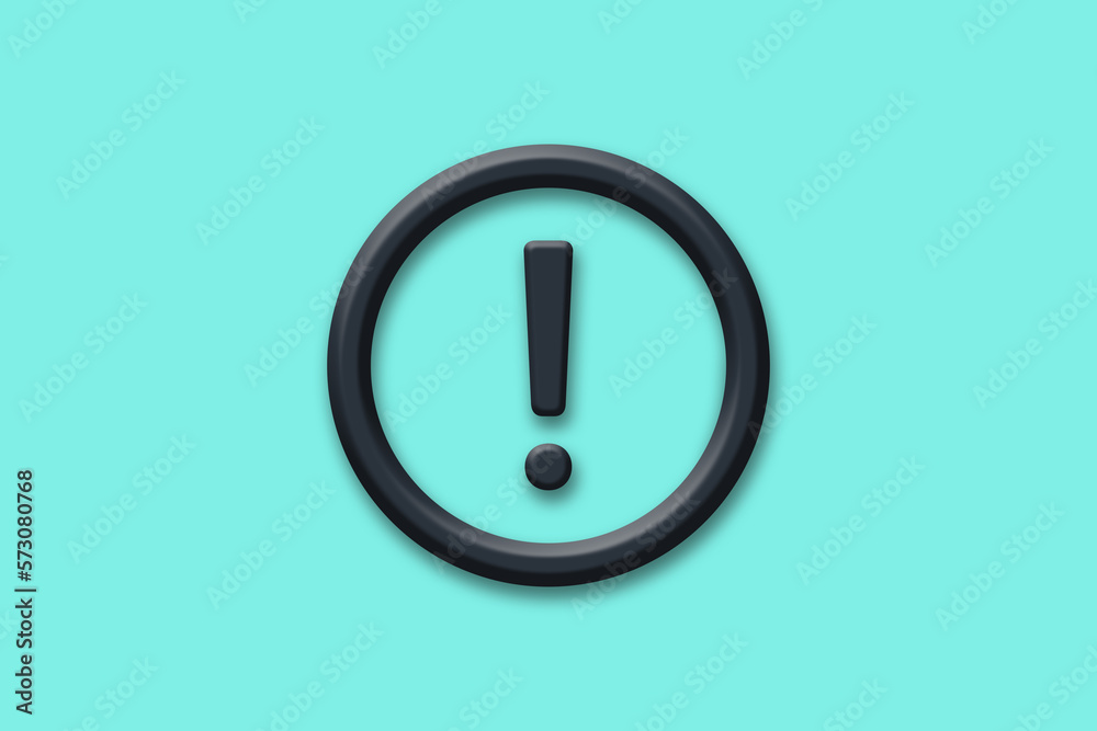 Exclamation Mark - Web icon illustration