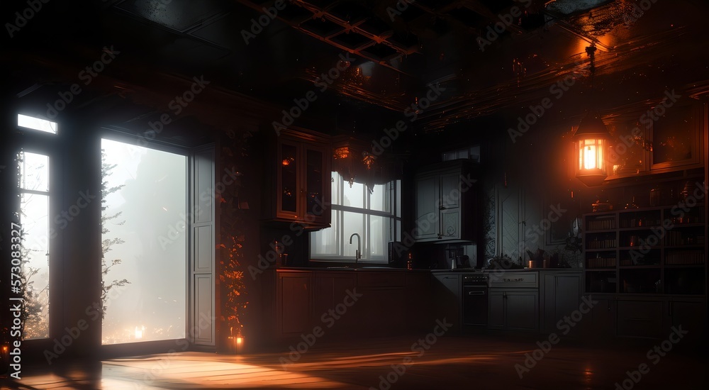 Interior of a empty room [AI Generated]