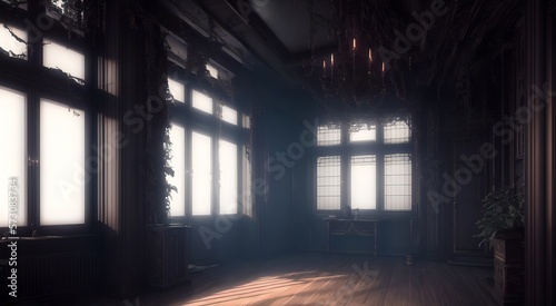 Interior of a empty room [AI Generated]