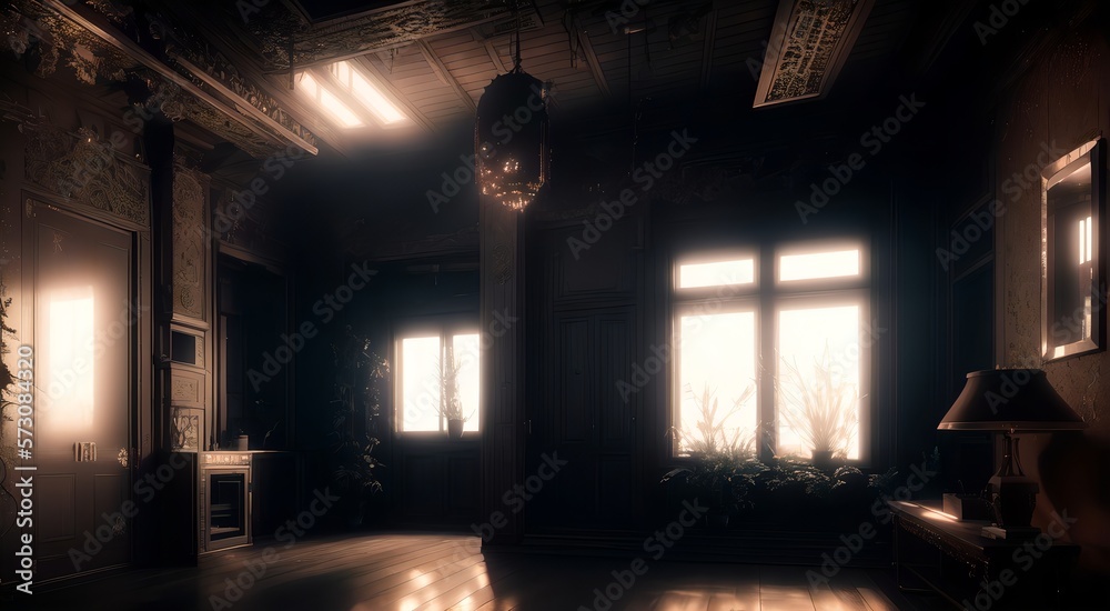 Interior of a empty room [AI Generated]