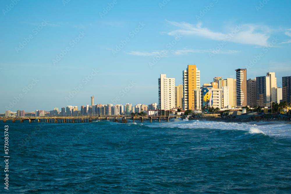 A beautiful view of one of the beaches of Fortaleza-CE