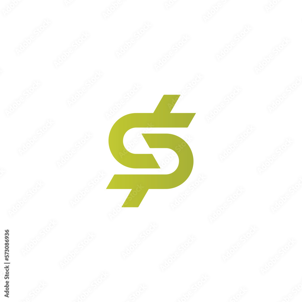 Elegant circular S and S logo template for brand personality in green colormodern corporate, abstract letter logo Elegant circular S and S logo template for brand personality in green colormodern corporate, abstract letter logo