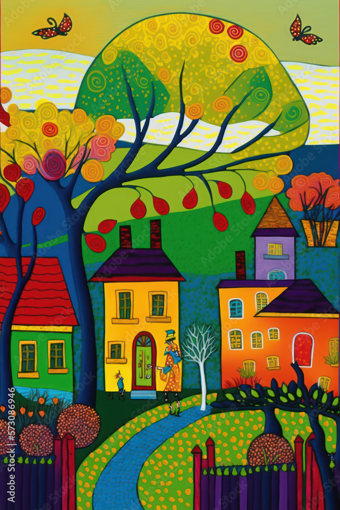 maisons colorées maisons colorées