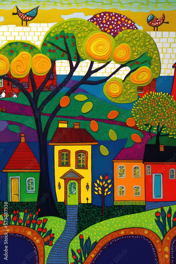 maisons colorées maisons colorées