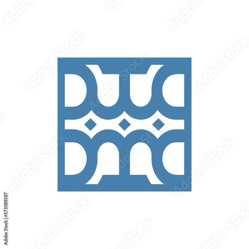 motif logo simple angular logo can be used for textilemodern corporate, abstract letter logo