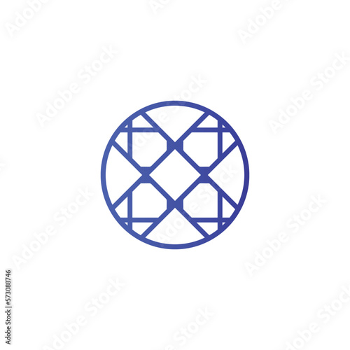 motif logo simple angular logo can be used for textilemodern corporate, abstract letter logo