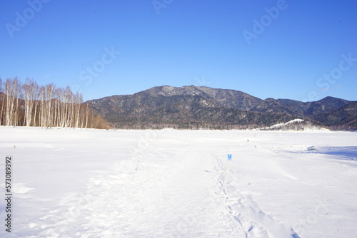 Lake Nukabira, Ice Lake in Kamishihoro, Hokkaido, Japan - 日本 北海道 上士幌町 糠平湖 音更川