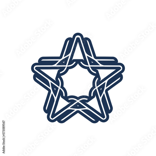 star logo simple symbol for textile star icon modern corporate, abstract letter logo