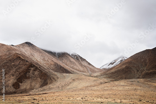 cold mountain in the way to Tso moriri, Lah, Ladakh, India.