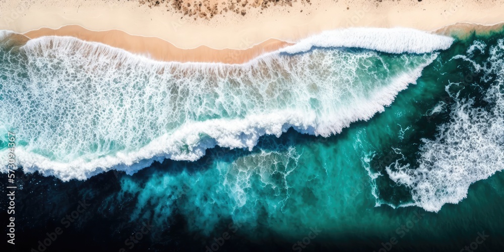 small Wave on the beach as a background. Beautiful natur Backgriund - generative ai small Wave on the beach as a background. Beautiful natur Backgriund - generative ai