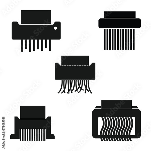 Shredder Machine Icon vector